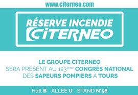 Citerneo au congrès des pompiers