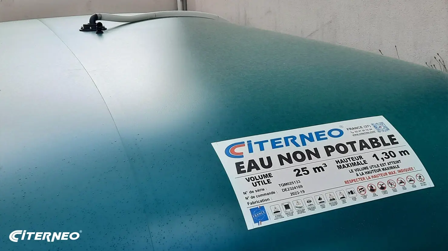 Une citerne souple CITERNEO pour le stockage d'eau non potable