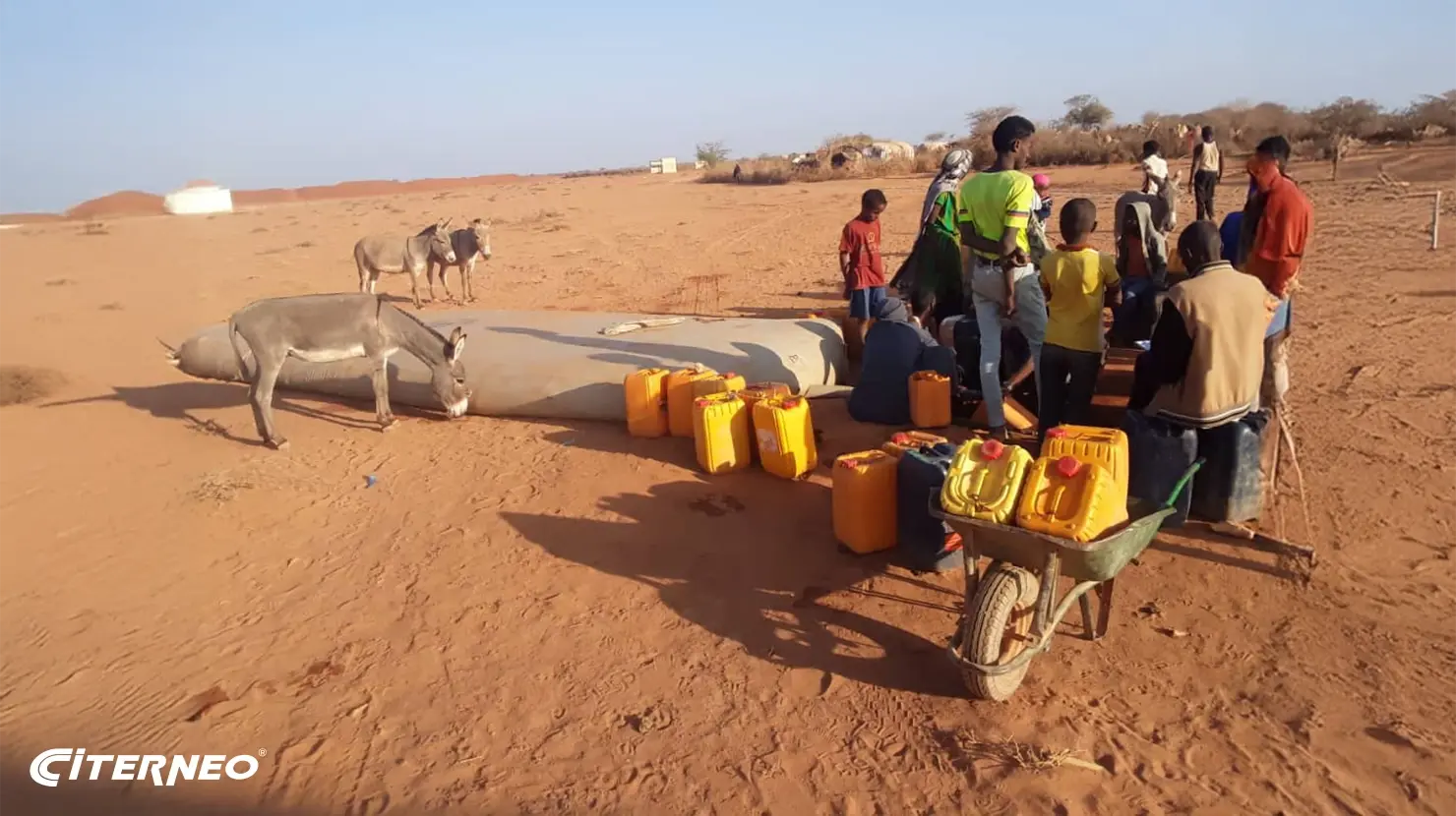 Une citerne souple CITERNEO pour le stockage d'eau potable dans un contexte humanitaire