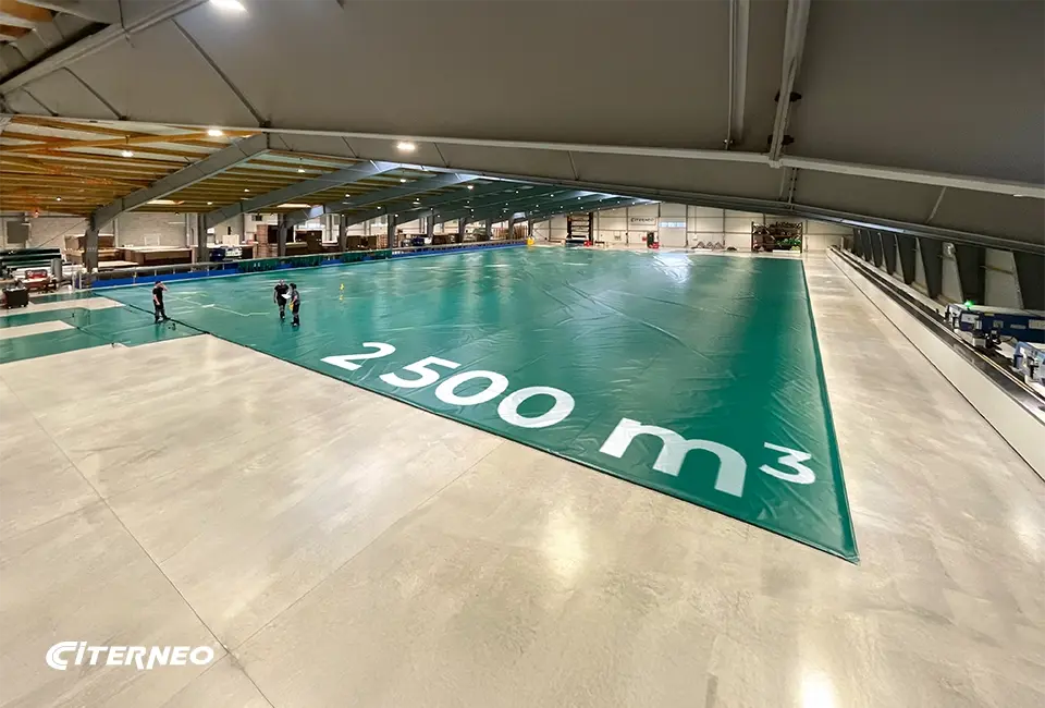 Citerne souple CITERNEO d'une capacité de 2500m3