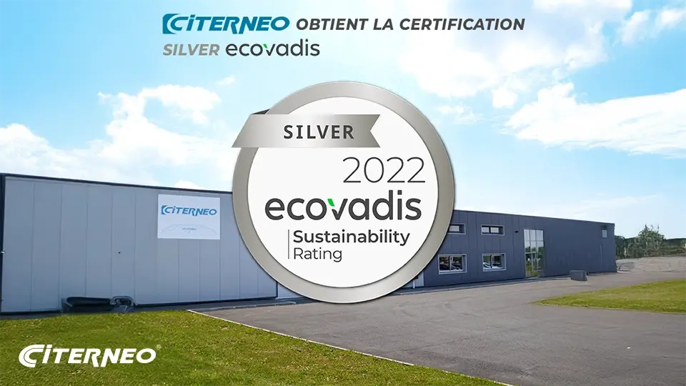 CITERNEO obtient la certification ECOVADIS SILVER 2022