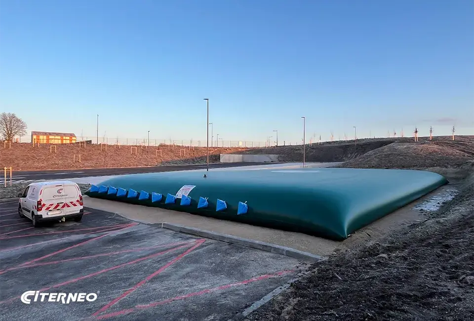 réserve incendie citerneo avec protection thermique de vanne