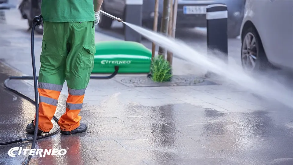 Citerne souple eau pour l'entretien des rues